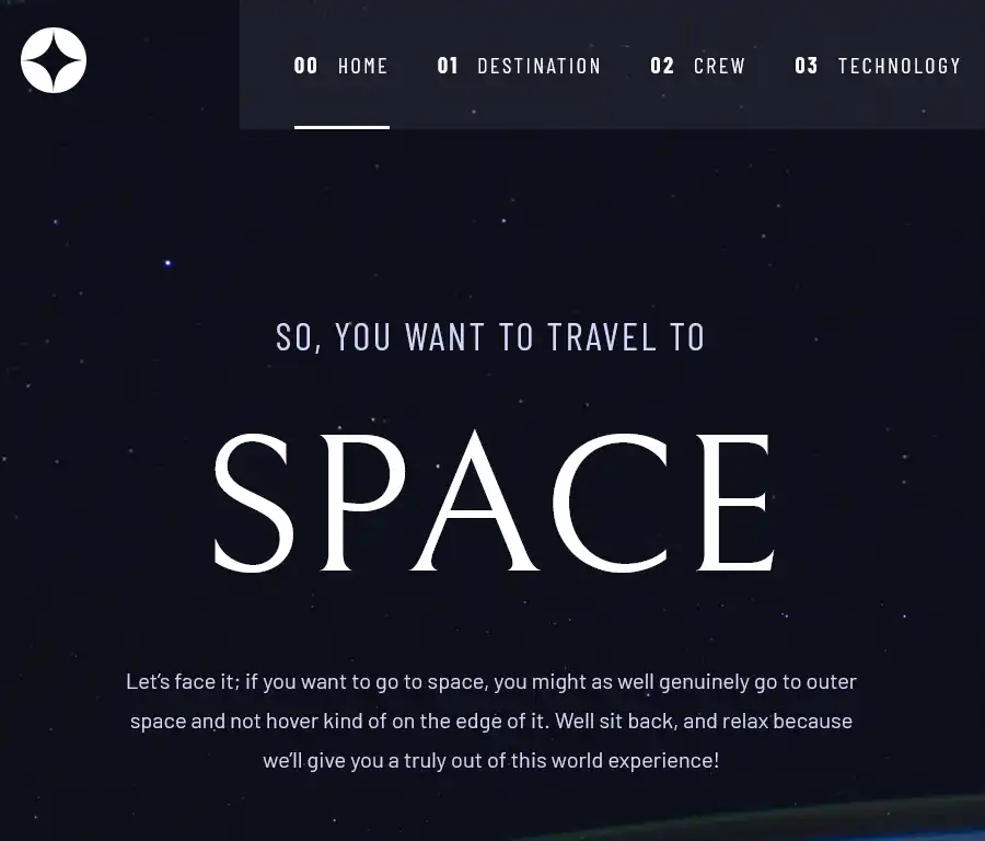 space-tourism-website